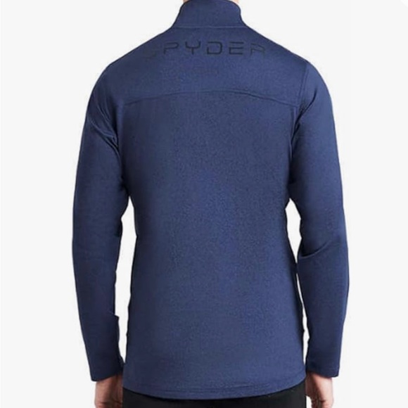NEW MENS SPYDER ACTIVE 1/4 ZIP TOP! HIGH PERFORMANCE! SPYDER 1/4 ZIP Size L - Picture 3 of 8